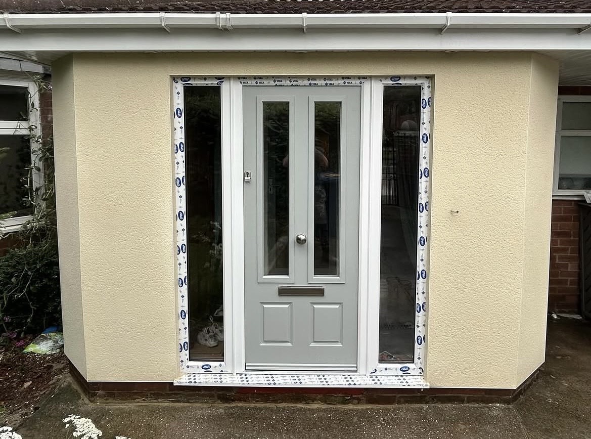 Porch rendered and finished sharp — AG Plastering & Rendering, Tyne & Wear