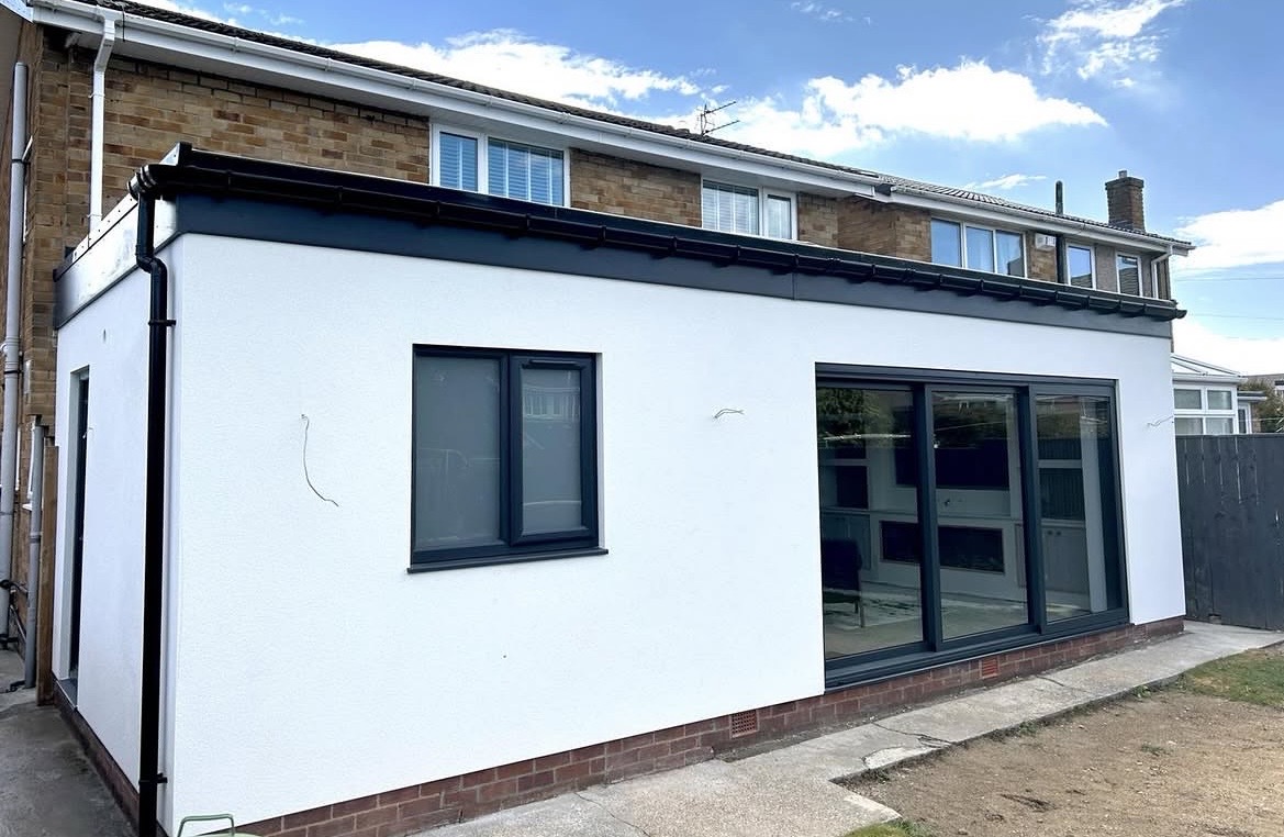 Rear elevation, full re-render — AG Plastering & Rendering, Tyne & Wear
