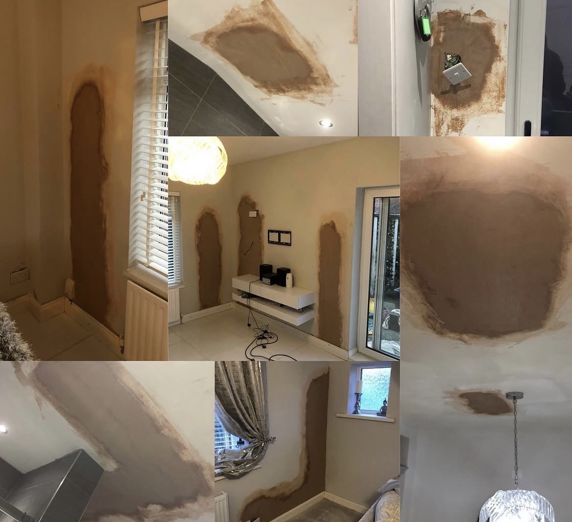 Plastering work in progress — surfaces prepared and skimmed by AG Plastering & Rendering